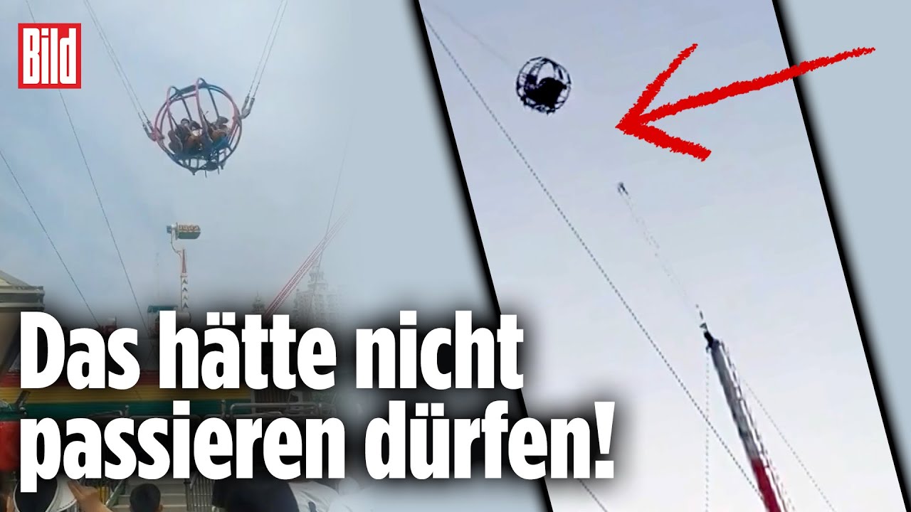 Horror im Vergnügungspark: Plötzlich reißt das Seil | China