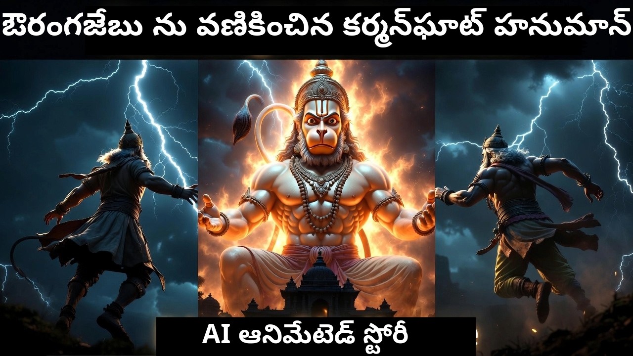 కర్మన్‌ఘాట్ హనుమాన్ రోర్ షాక్! ఔరంగజేబ్ పారిపోయాడు | 3D కథ | Trending Temples Telugu #జైహనుమాన్