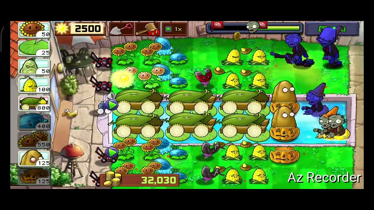 Бесконечное выживание 6 волн. Plants vs zombies. 