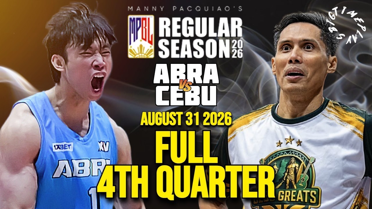 19-GAME WINNING STREAK ENDS! FULL 4th Quarter: Abra Weavers vs. Cebu Greats | MPBL 2026