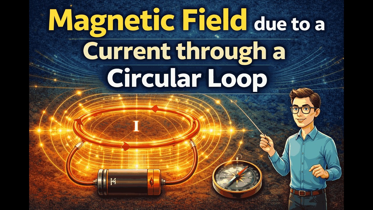Magnetic Field due to a Current through a Circular Loop| Magnetic Field Lines Around a Conductor