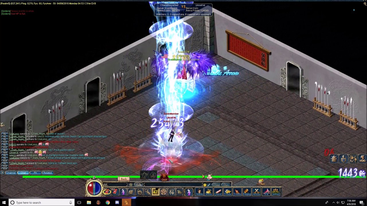 Conquer Online: The Power of a 325 Perf Fire Tao (Fire Tao Arena Montage)