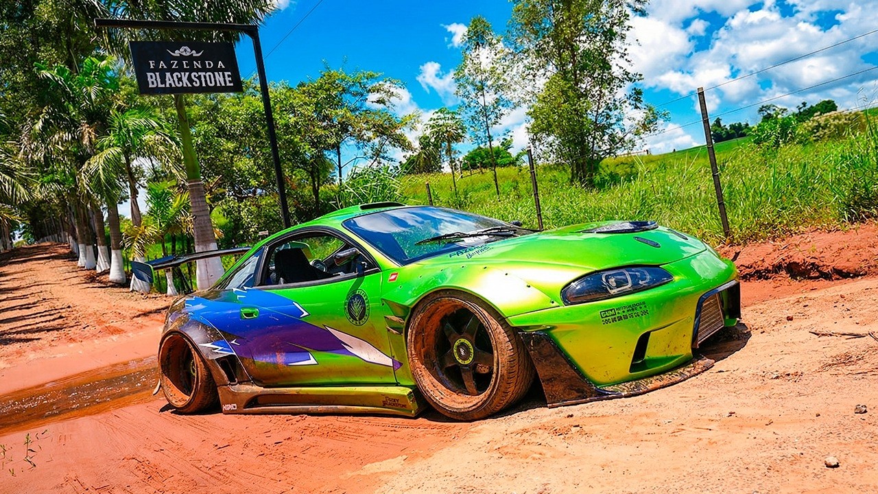 FUI PARA FAZENDA BLACKSTONE COM MEU ECLIPSE DO VELOZES E FURIOSOS