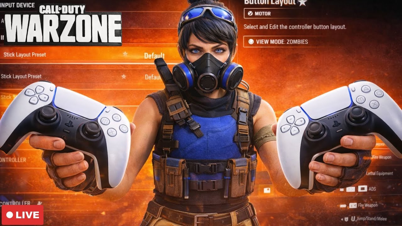JOGANDO WARZONE NO PS5 SLIM 825gb DualSense Padrão NOVA SENSI