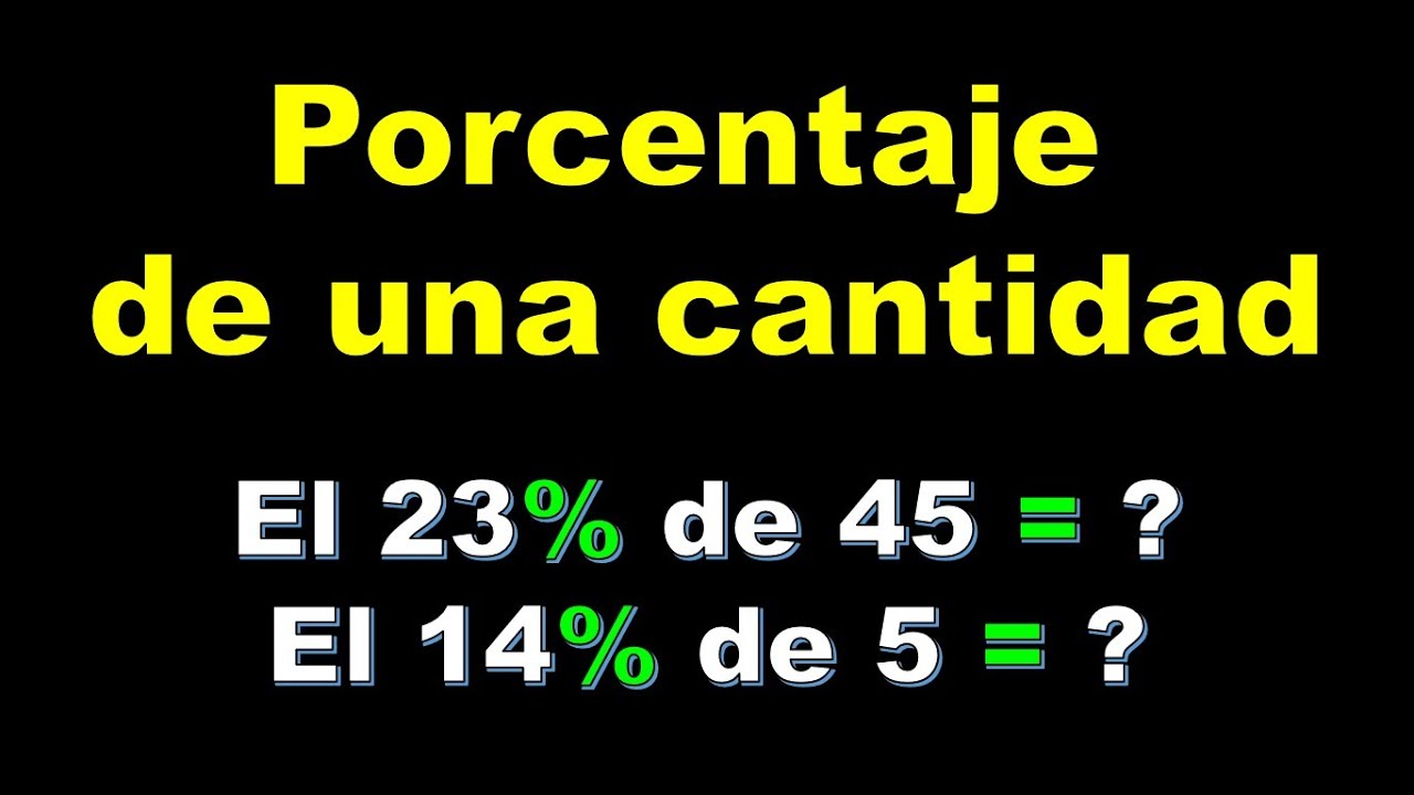C&oacute;mo calcular un porcentaje en solo 2 pasos