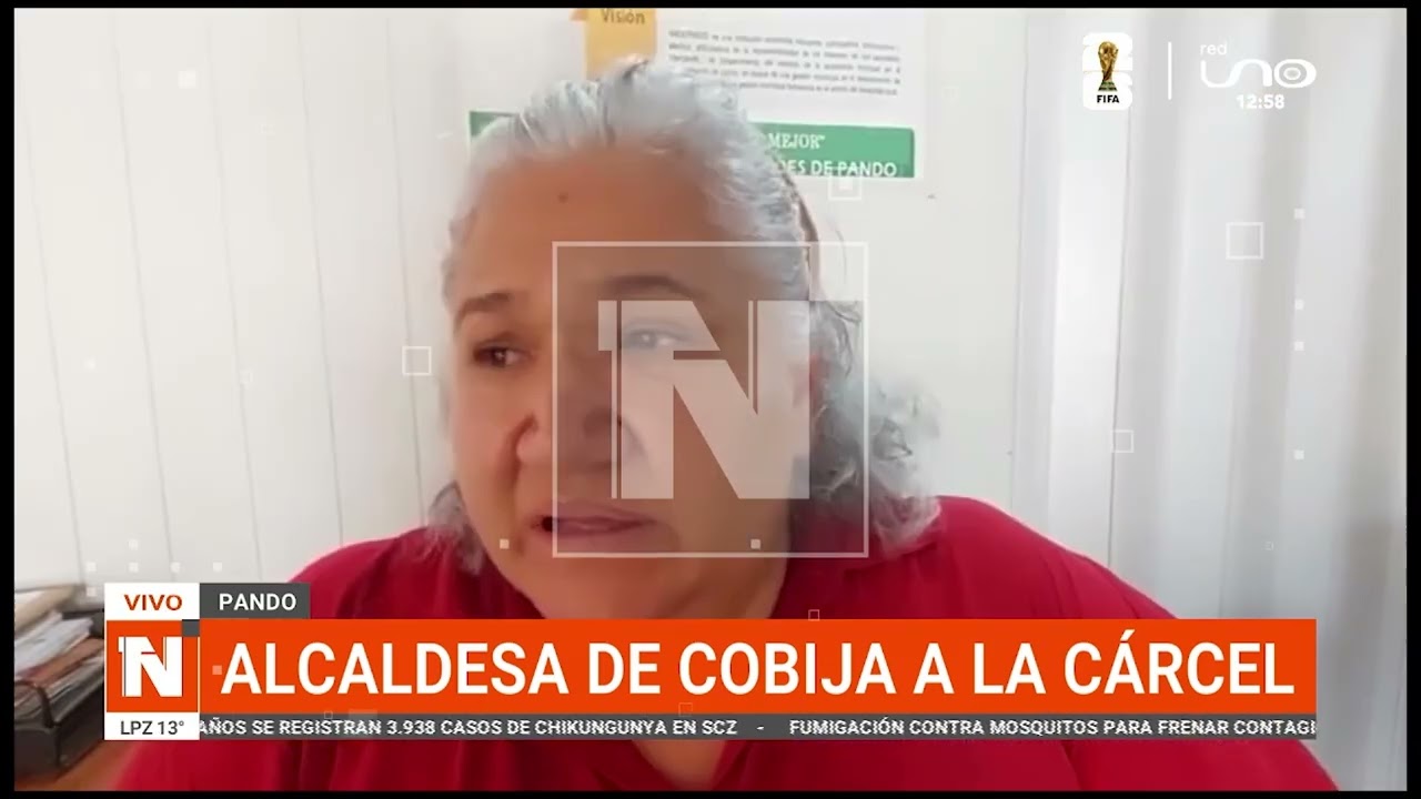 ALCADESA DE COBIJA A LA CÁRCEL