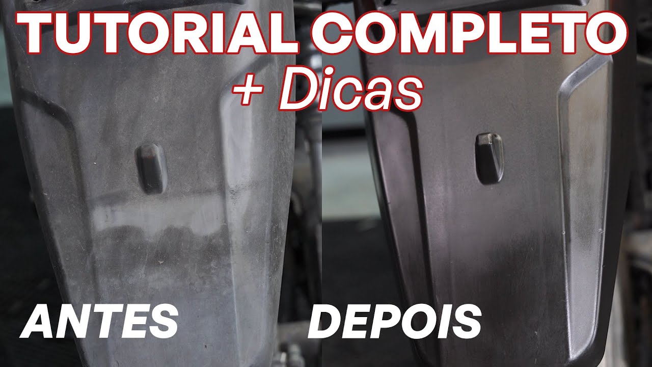 COMO RESTAURAR PLÁSTICO RESSECADO DA MOTO! | TUTORIAL COMPLETO + DICAS