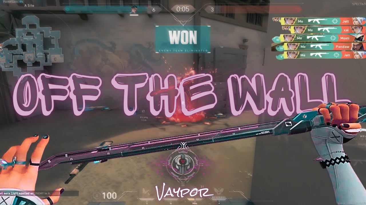 playing valorant off the wall