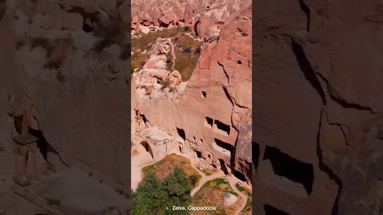 Cappadocia, Zelve Open Air Museum, T&uuml;rkiye. Wtravel, #shorts