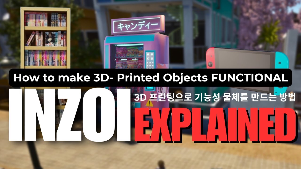 INZOI| 🧰How to make 3D PRINTED Objects FUNCTIONAL 🛠️#inzoi #inzoitutorial #inzoiguide