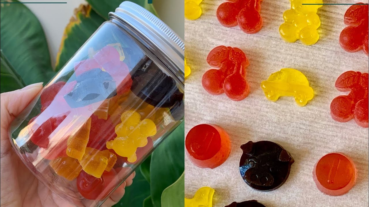 Tự làm kẹo dẻo Chip Chip từ nước ép trái cây rất ngon/ Homemade gummy
