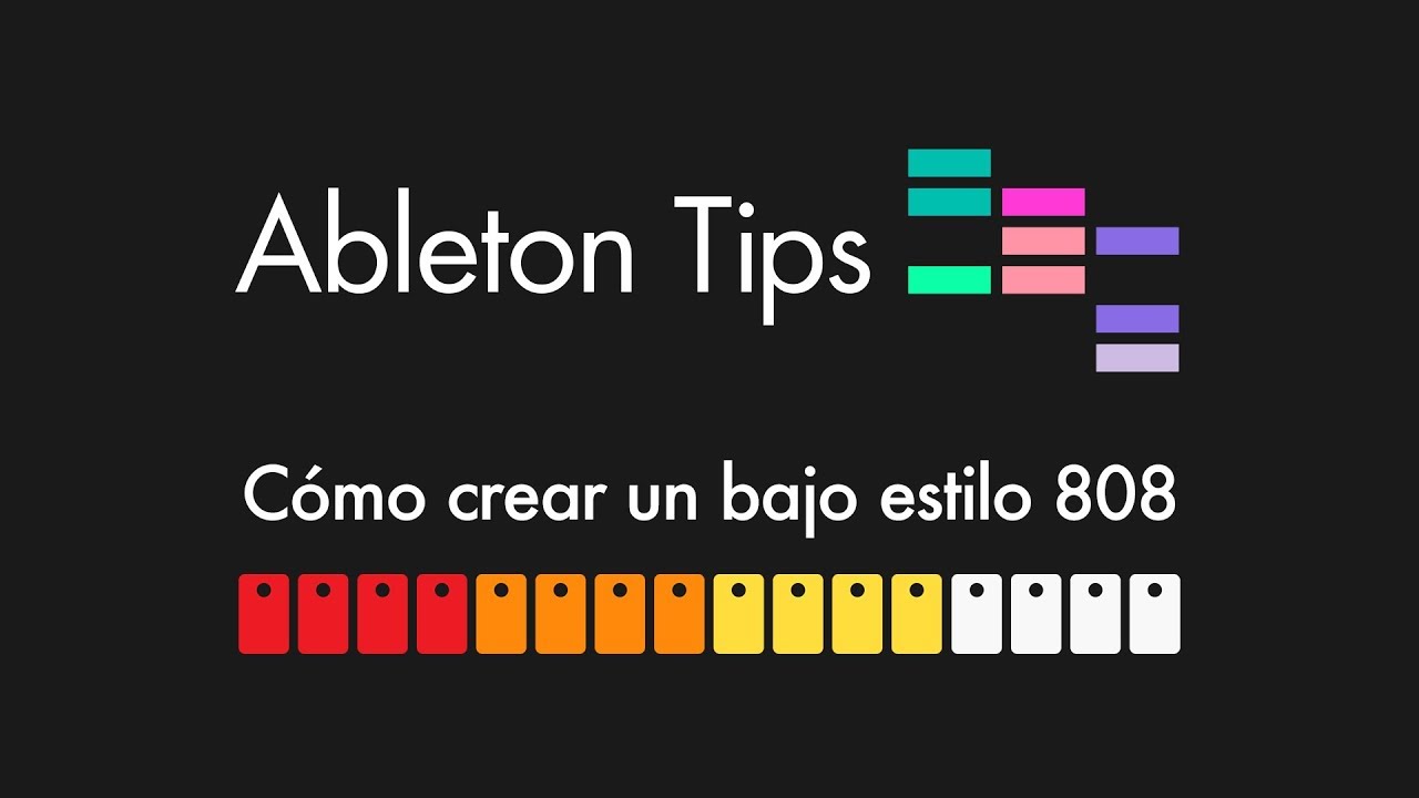 Ableton Tips - Cómo crear un bajo estilo 808 Tutorial en Español