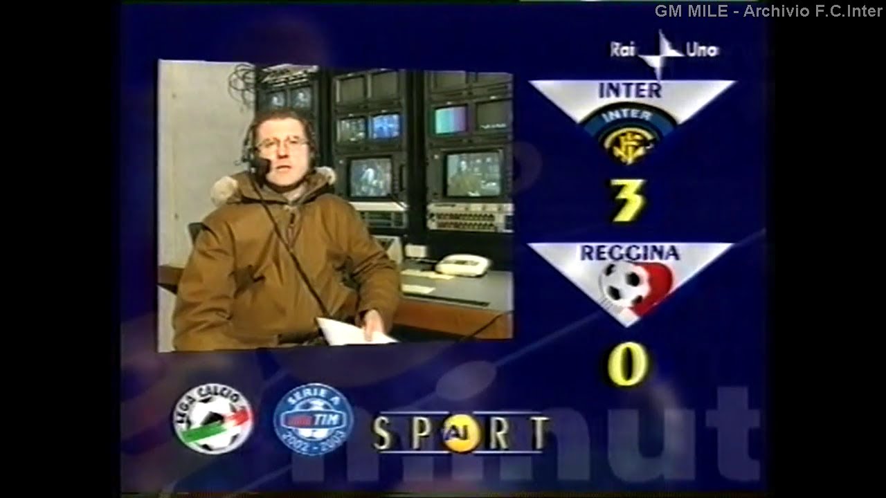 2002-03 (20^ - 09-02-2003) INTER-Reggina 3-0 [Vieri,Kallon,Kallon(R)] Servizio 90°Minuto Rai1