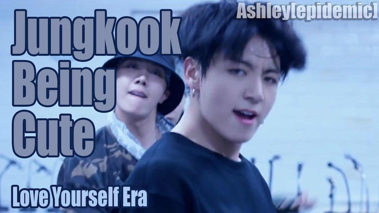 Jungkook Being Cute - Love Yourself Era