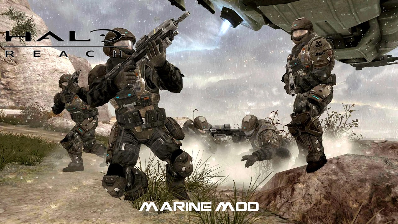 Halo Reach but I'm a Marine! Halo Reach Marine Mod!