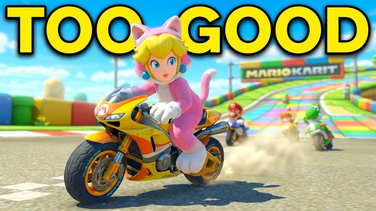This Cat Peach Sport Bike Setup is BROKEN - Mario Kart 8 Deluxe