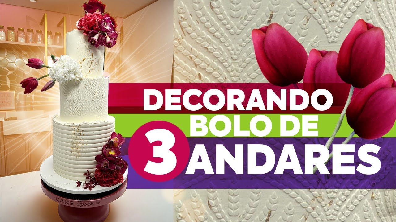 DECORANDO BOLO DE CASAMENTO | Bruna Rebelo