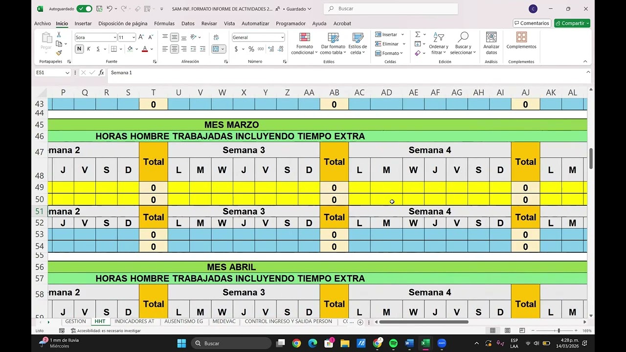 DILIGENCIAMIENTO DE INFORMES PROYECTOS