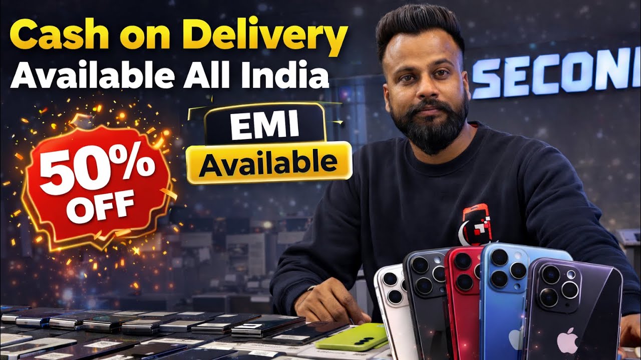 Delhi iphone Second Hand Market ! Cheapest Price in Delhi | COD + EMI Available🔥 #usedmobile 