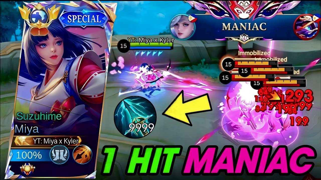 MIYA 1 HIT MANIAC TUTORIAL BUILD 2026! (100% AUTO KILL😱) Miya Best Build & Emblem 2026!!! - MLBB
