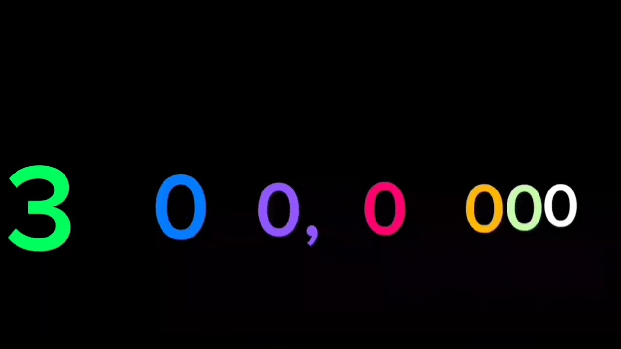 Numbers 0 to 1 sextillion with sounds