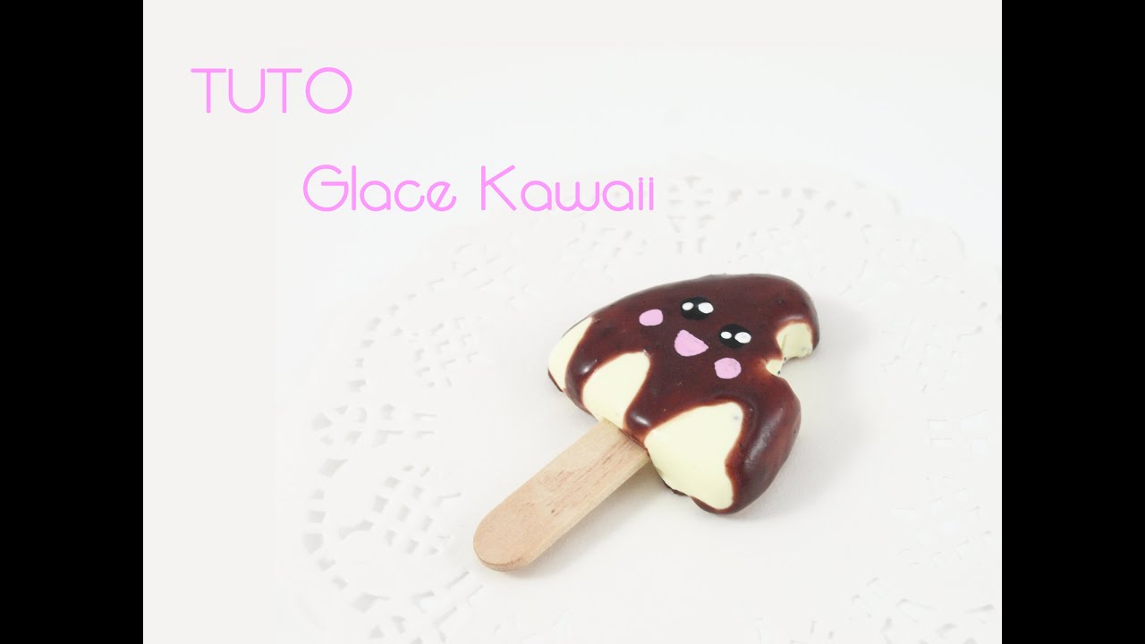 Tuto glace bâtonnet esquimaux kawaii en Fimo