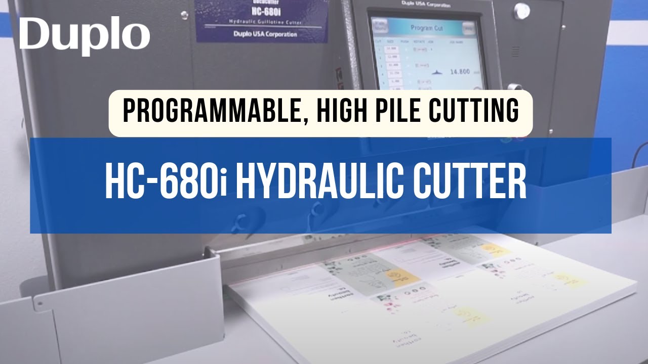 HC-680i Hydraulic Cutter | Product Demo | Duplo USA