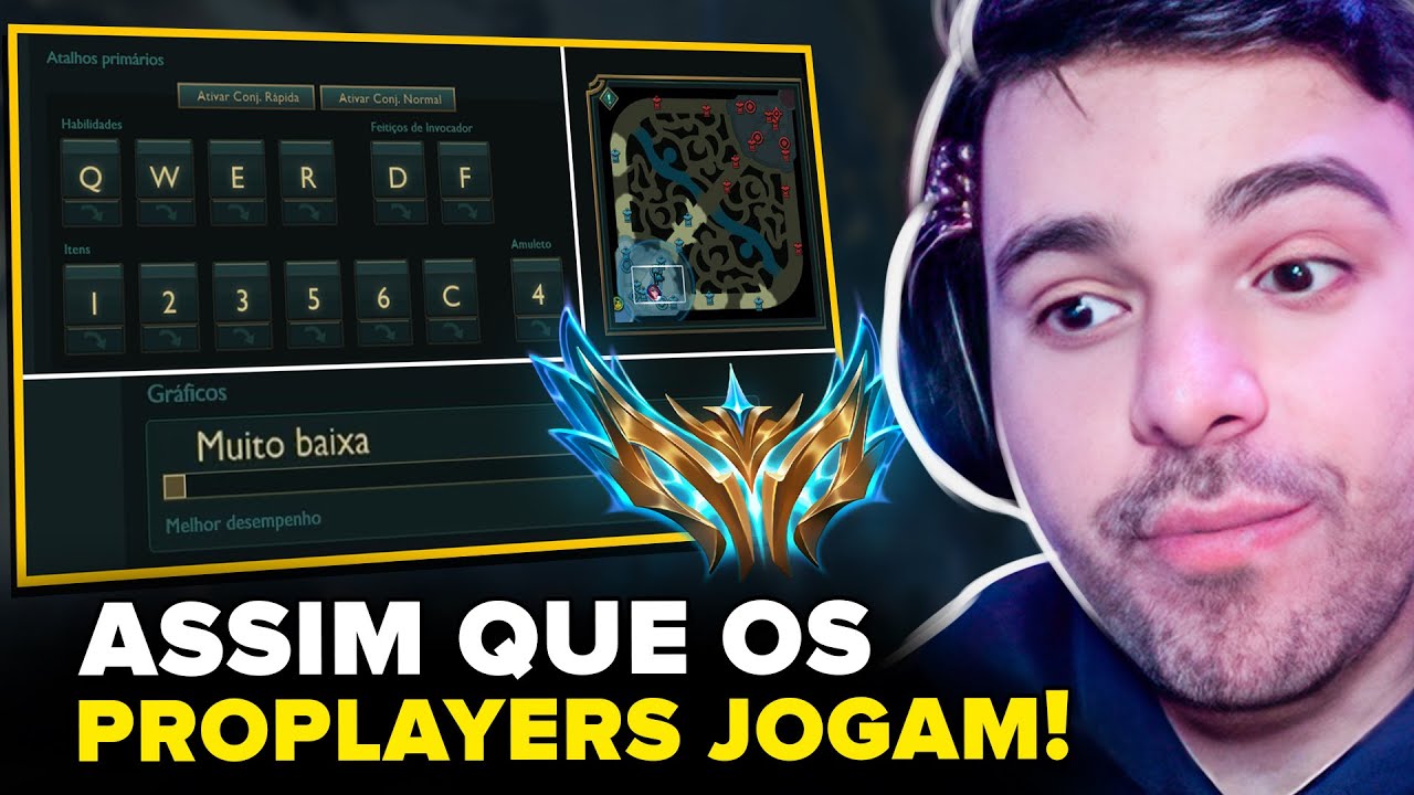 QUER MELHORAR o LOLZINHO? MINERVA MOSTRA as MELHORES CONFIGURA&Ccedil;&Otilde;ES PARA JOGAR LEAGUE OF LEGENDS!