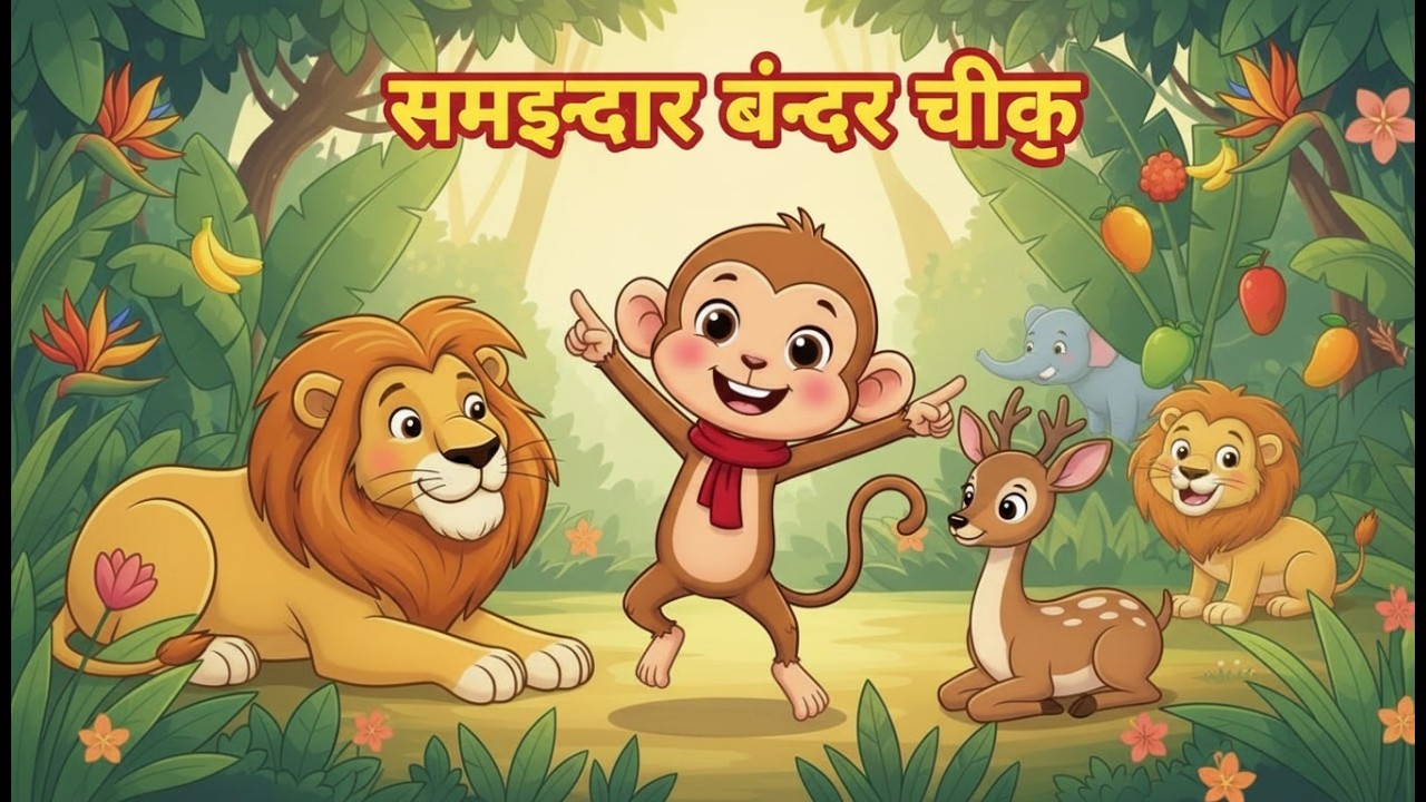 समझदार बंदर चीकू 🐒 | जंगल की मज़ेदार कहानी | Hindi Kahani | Moral Story | Cartoon Story