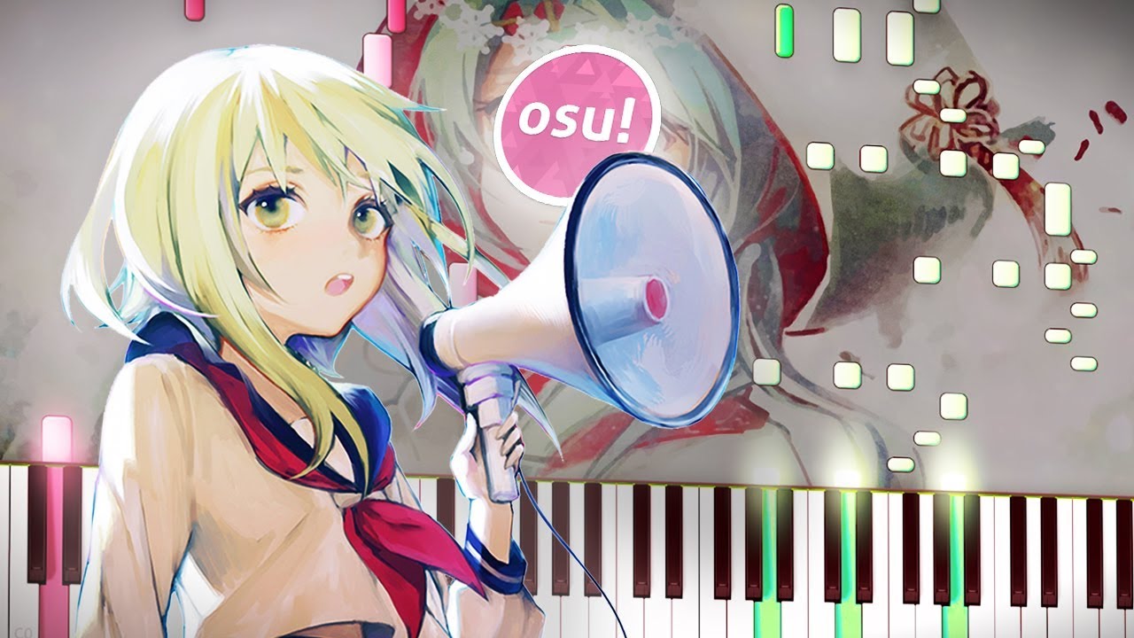 Synthesia: n-buna / GUMI - Toumei Elegy | Osu! | Piano Tutorial