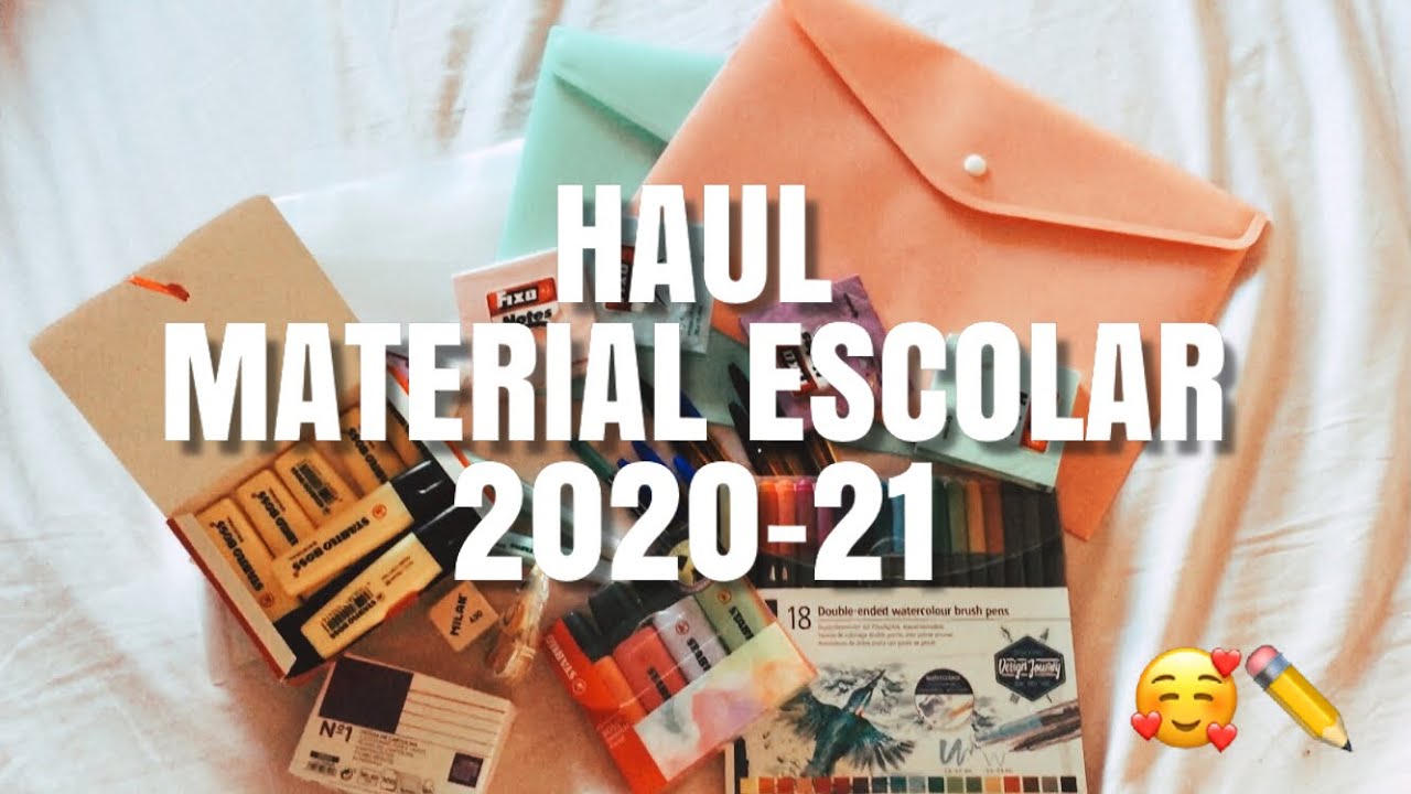 HAUL MATERIAL ESCOLAR 2020-2021 | valeria muz