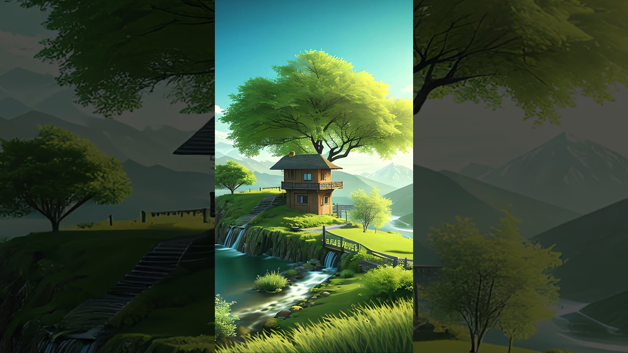 Green mountains and green waters, picturesque scenery #Scenery #Tourism #shorts