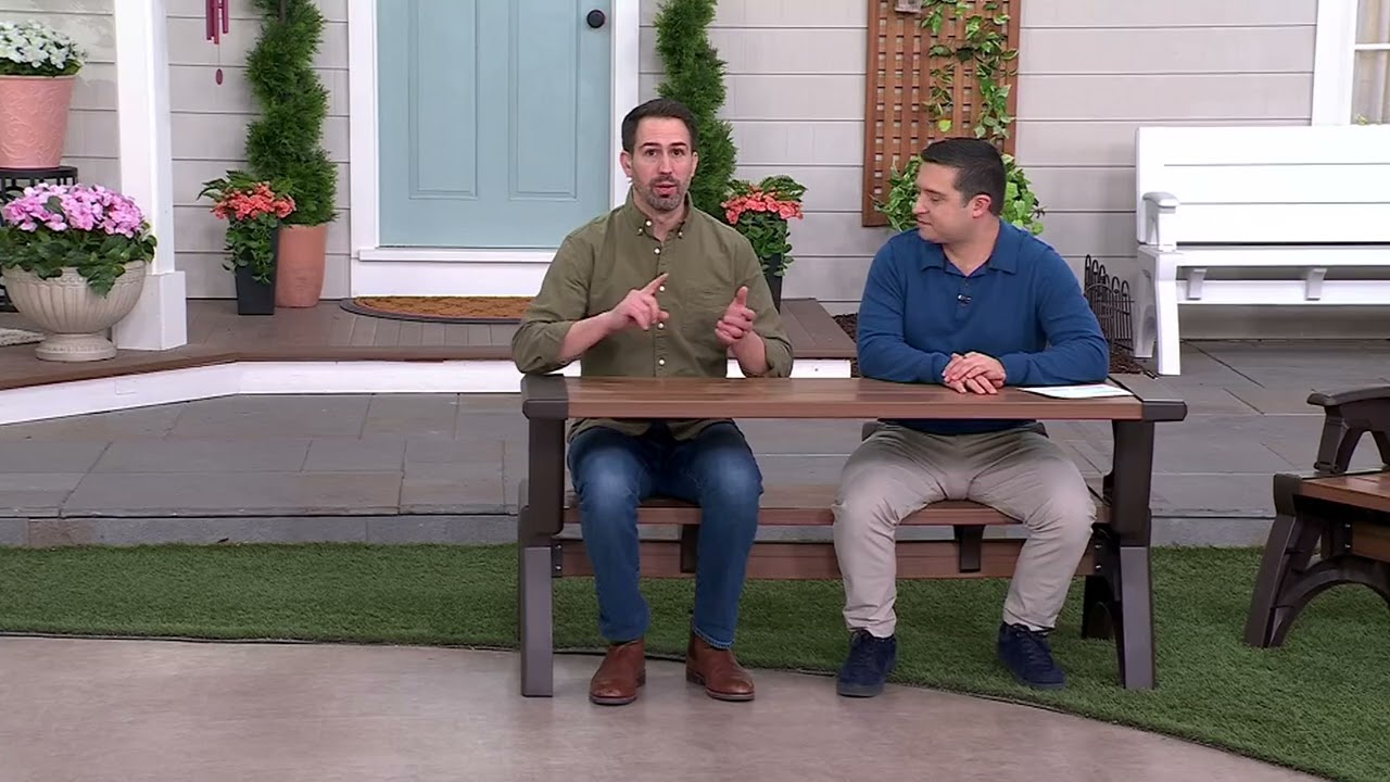Convert-a-Bench Gen II XL Designer Series Bench-to-Table on QVC