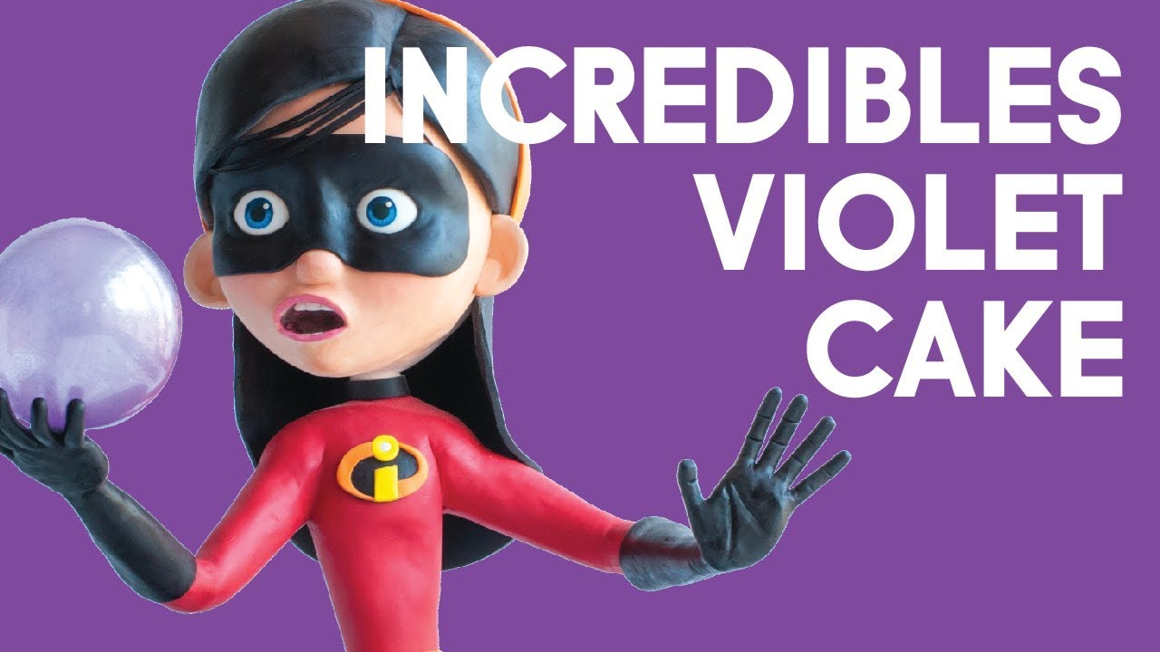 Violet from Disney's Incredibles 2 Cake Collaboration - 3D cake