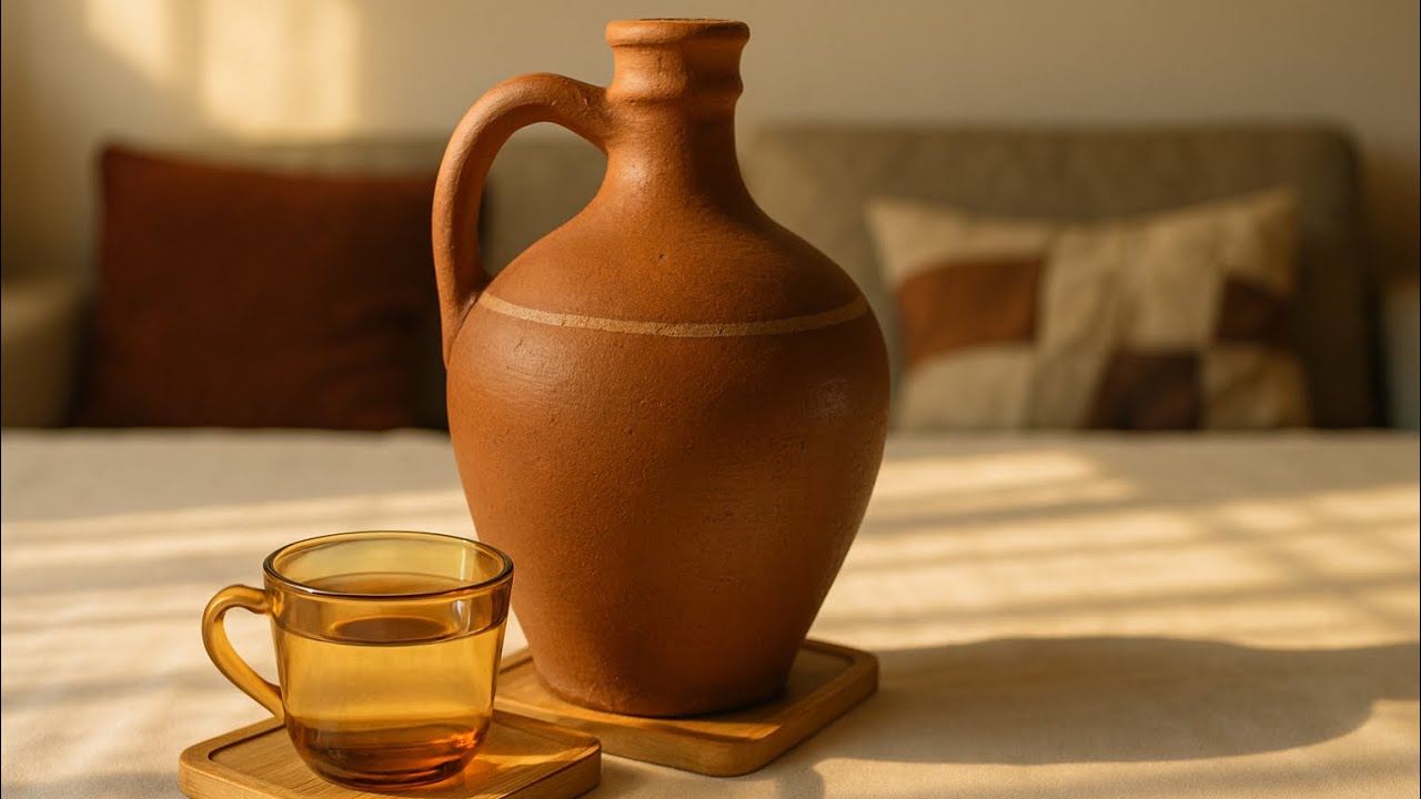 Serin Su İçmenin En Doğal Yolu! Toprak Testi İlk Kullanımı ve Temizliği | Clay Water Jug First Use