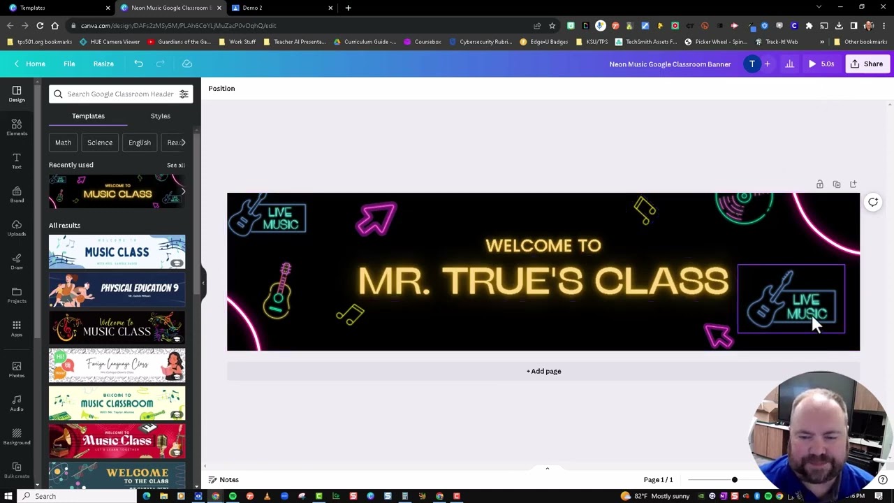 Create an Animated Google Classroom Banner in Canva