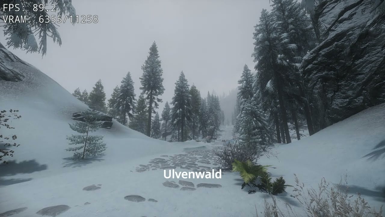 Skyrim: Ultimate Tree mods FPS comparison (Ulvenwald, Nature of the Wild Lands, Etc.)