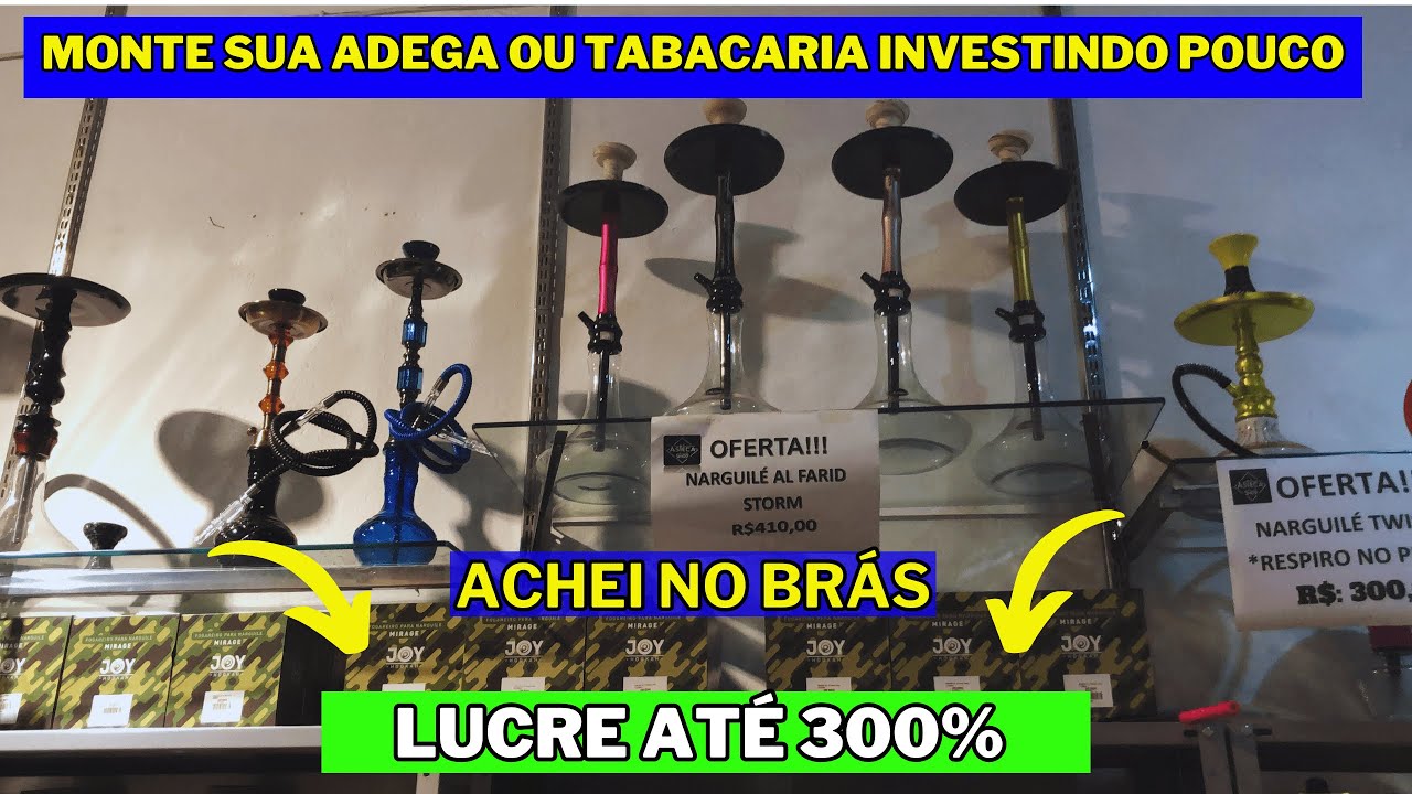 FORNECEDOR REVELADO! TUDO Para TABACARIA e ADEGA Na 25 DE Mar&ccedil;o! REVENDA COM LUCRO #adega #tabacaria