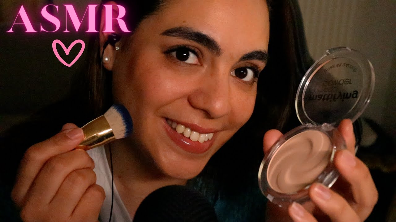 ASMR| ME MAQUILLO HASTA QUE TE DUERMAS 😴