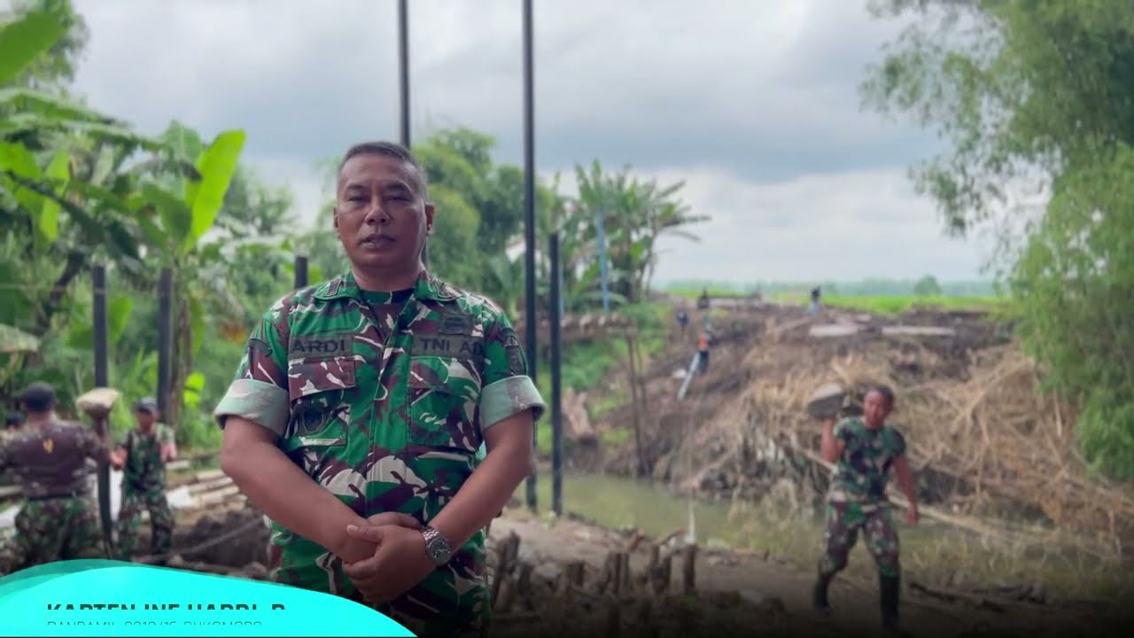 Pangdam V/Brawijaya Tinjau Jembatan Perintis Garuda 60 Meter di Desa Bagor Wetan