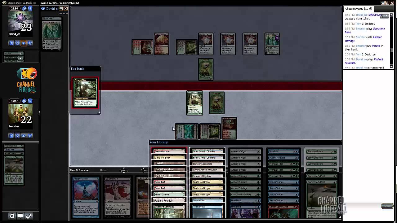 Channel Pardee Time - Modern Amulet Bloom Combo (Match 1)