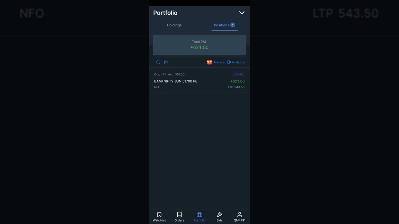 Live ಬ್ಯಾಂಕ್ ನಿಫ್ಟಿ Intraday profit 1900 #optionselling