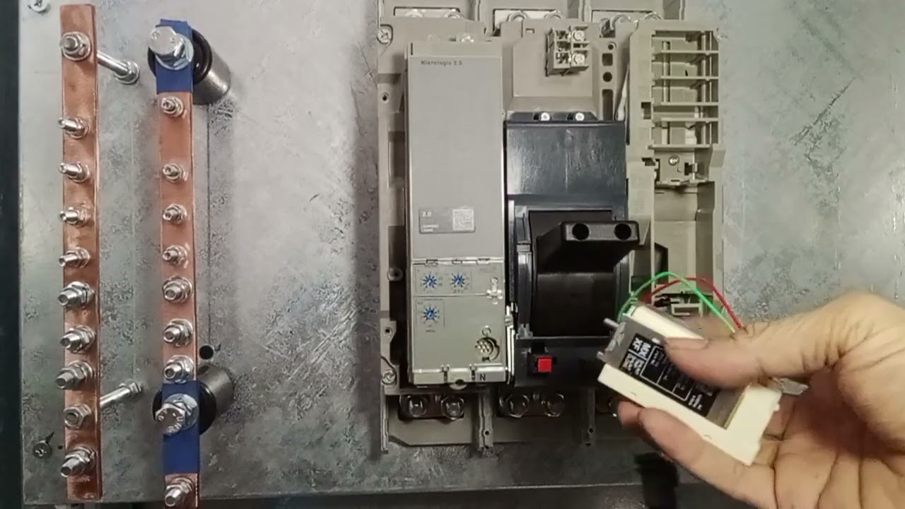 cara pasang shunt trip MX mccb NS800N Schneider