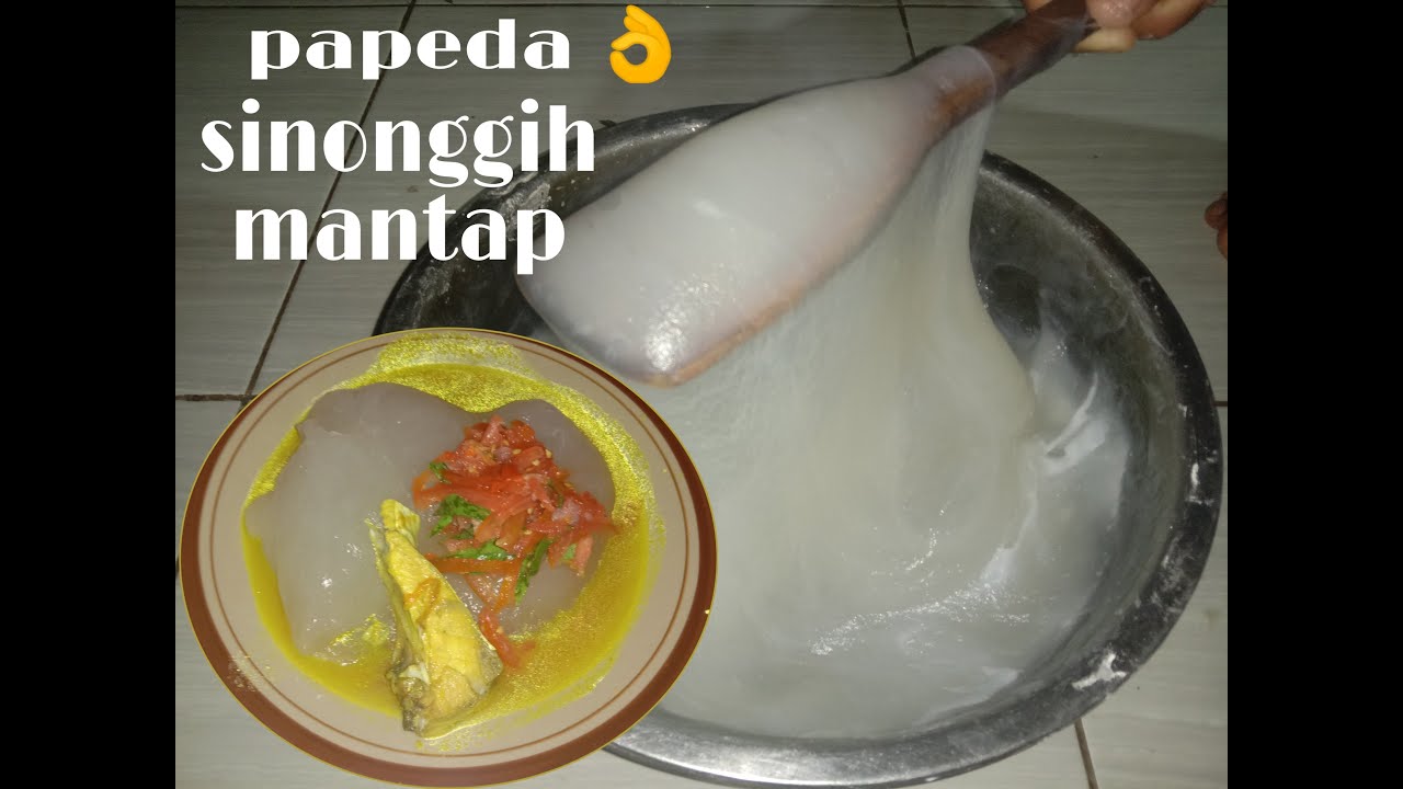 Cara buat sinonggih sagu ||papeda mantap 👌🤤