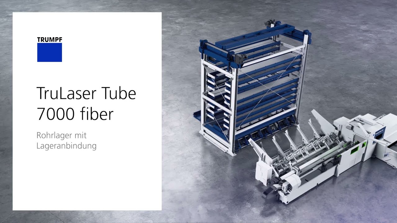 TRUMPF Laser-Rohrschneiden: TruLaser Tube 7000 fiber – Rohrlager mit Lageranbindung