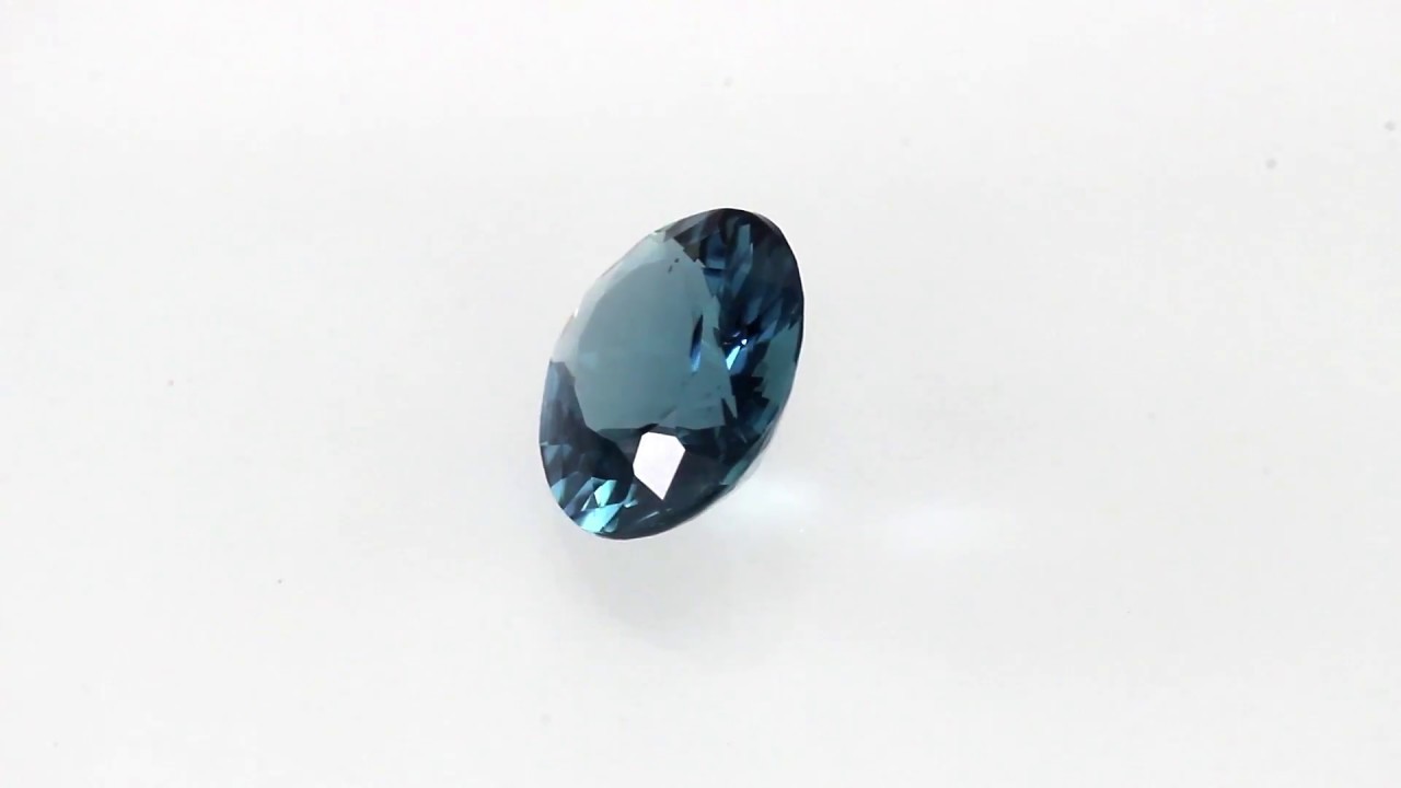 Rare Peacock Blue Tourmaline Gem in Oval Cut, 10.8 x 9.6 mm, 3.12 carats