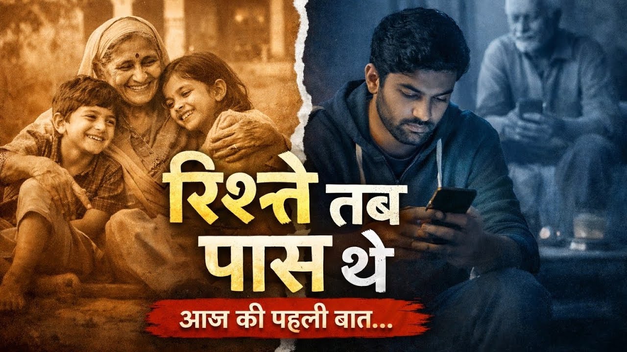 वो समय जब रिश्ते पास होते थे//रिश्ते/एक शाम की बैठक की बाते ओर हसी/मिल जुलकर रहना// यादें// चला गया/