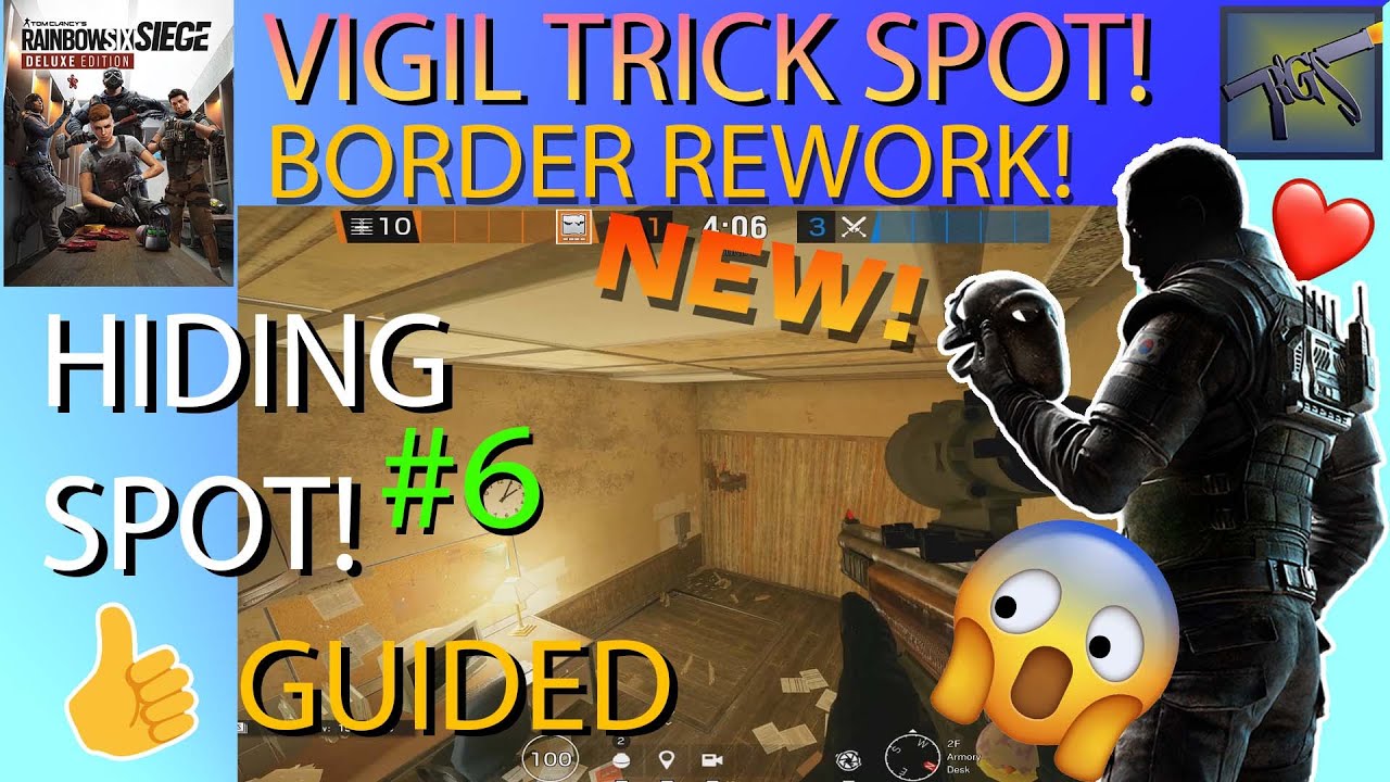 Vigil Trick Spot #6 at New Border Rework at Armory Walk-In!😱 | R6 Siege⌨🖱 | 🆕Crimson Heist!😜 | ROGS