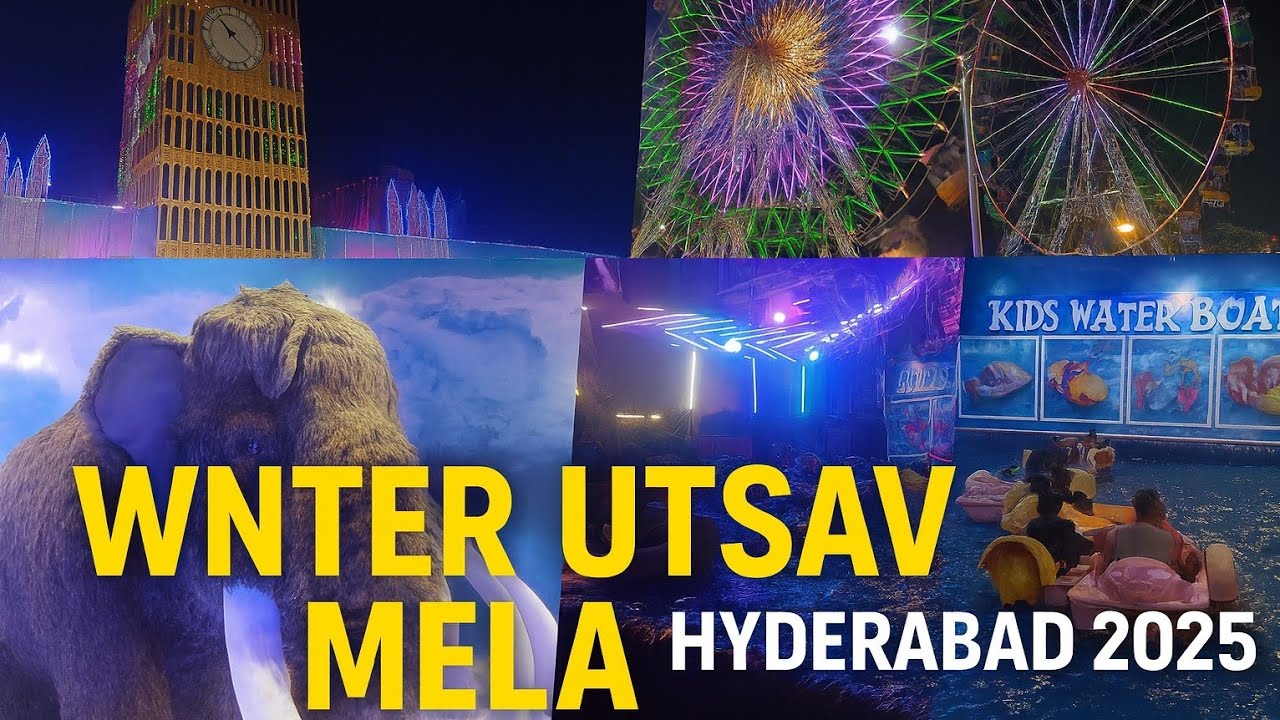 Hyderabad Biggest Winter Utsav Mela 2025 | Niagara Falls and Antarctica 