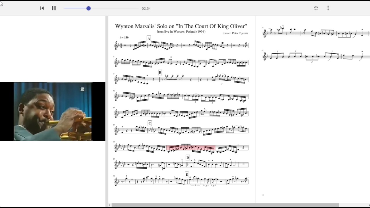 Wynton Marsalis' Solo on 